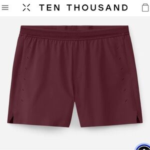 Ten Thousand Session Short Ultra- Light Run performance 5” Color: Maroon